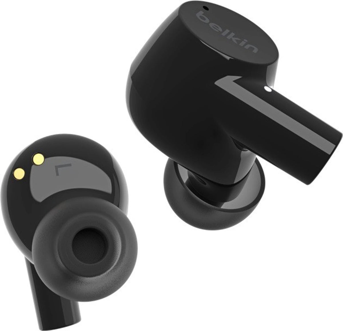 BELKIN TWS Earbuds IPX5,Up to 31 hrs. Playtime Wireless Charging Dual mic on Each Side Bluetooth Headset (Black, True Wireless) - CarrotKart | India's first Open Box ecommerce platform