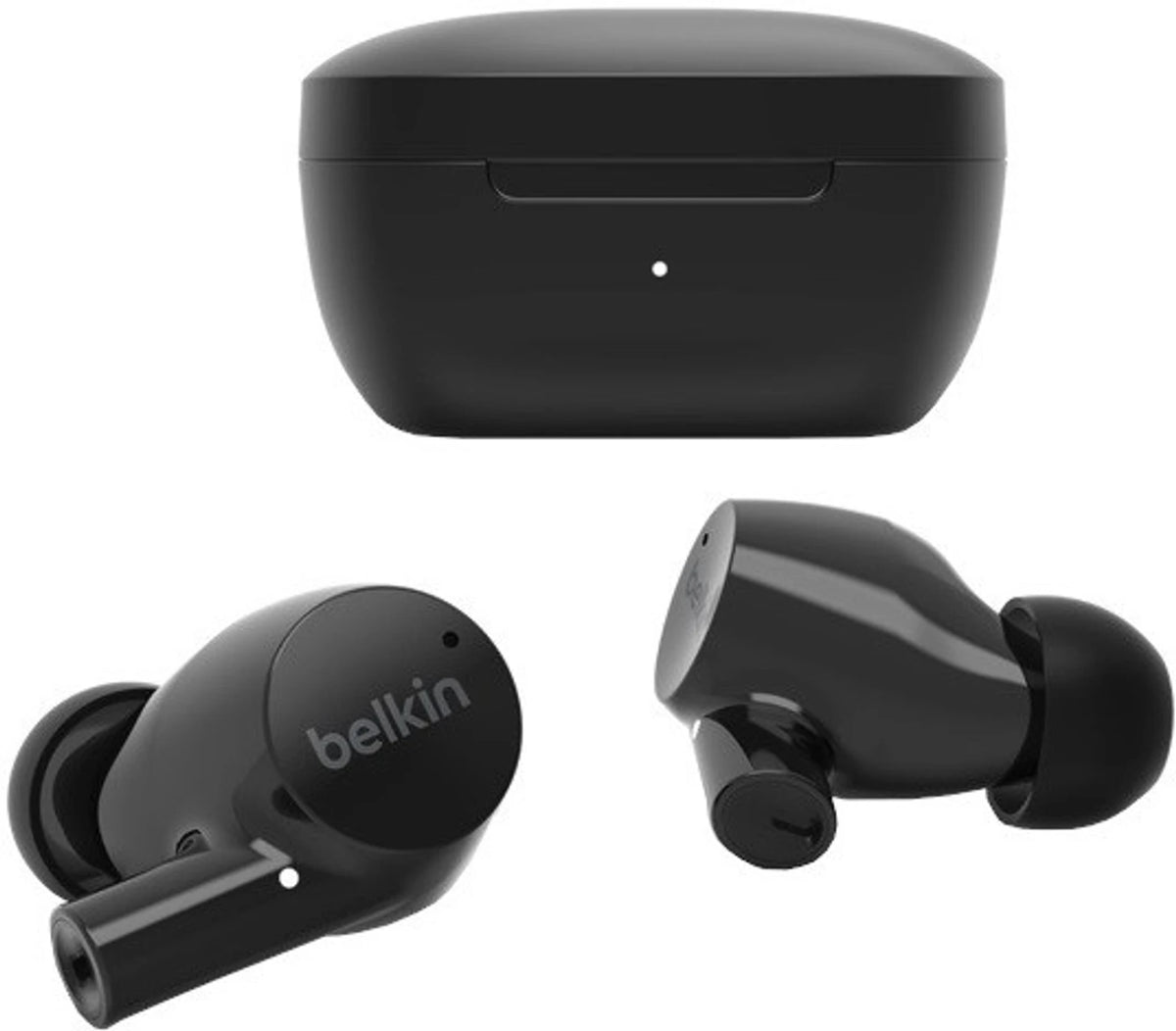 BELKIN TWS Earbuds IPX5,Up to 31 hrs. Playtime Wireless Charging Dual mic on Each Side Bluetooth Headset (Black, True Wireless) - CarrotKart | India's first Open Box ecommerce platform