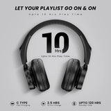 Hammer Bash Lite Wired and Wireless Headphones with Mic, Deep Bass, 40mm Drivers, Bv5.3 Bluetooth Headset (Black, On the Ear) - CarrotKart | India's first Open Box ecommerce platform