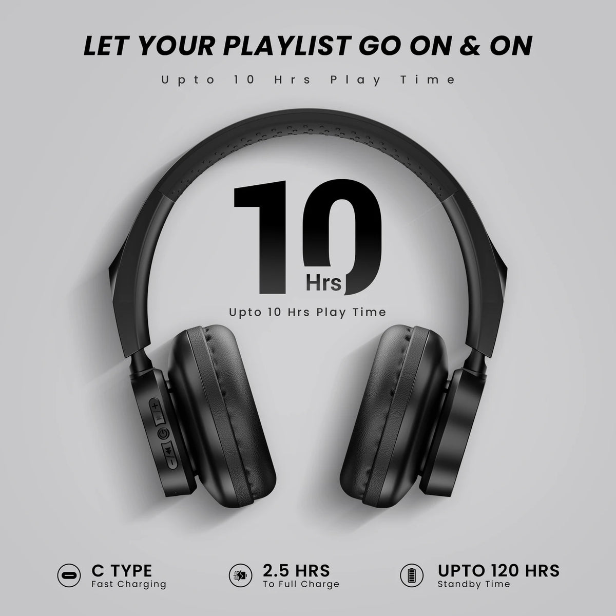Hammer Bash Lite Wired and Wireless Headphones with Mic, Deep Bass, 40mm Drivers, Bv5.3 Bluetooth Headset (Black, On the Ear) - CarrotKart | India's first Open Box ecommerce platform