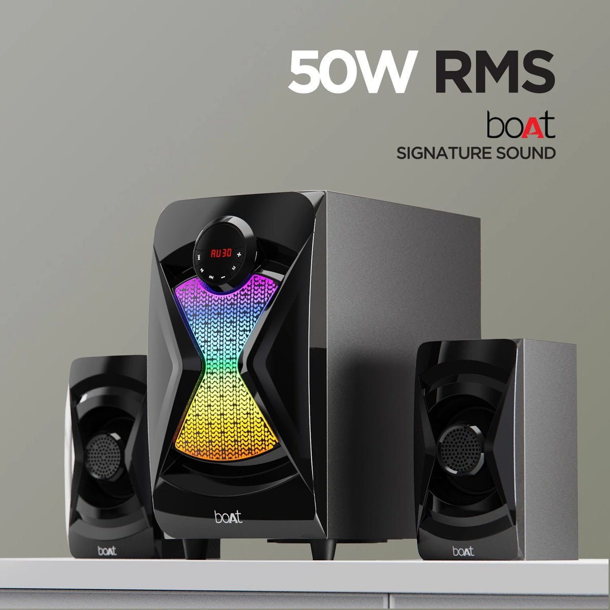 boAt Blitz 1500 50W Multimedia Speaker 2.1 Channel RGB - CarrotKart | India's first Open Box ecommerce platform