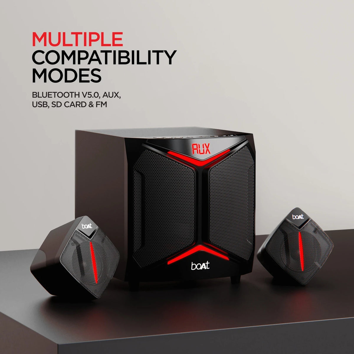 boAt Blitz 2000 Pro 100W Multimedia Speaker 2.1 Channel RGB - CarrotKart | India's first Open Box ecommerce platform
