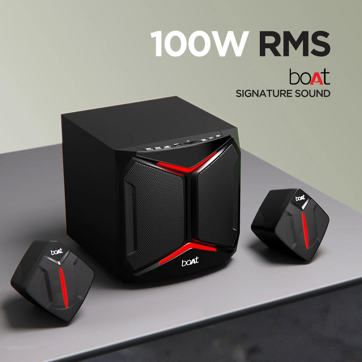boAt Blitz 2000 Pro 100W Multimedia Speaker 2.1 Channel RGB - CarrotKart | India's first Open Box ecommerce platform
