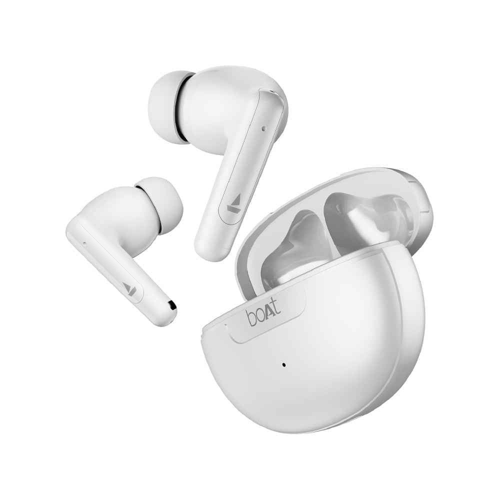 boAt Airdopes 161 ANC TWS Earbuds w/ 32 dB ANC, 50 hrs Playback, 50 ms Low Latency BEASTTM Mode, IWPTM Tech, Dual EQ Modes, 4 Mics with ENx, ASAP Charge, Bluetooth v5.3(Green)