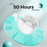 BoAt Airdopes 161 ANC TWS Earbuds w/ 32 dB ANC, 50 hrs Playback, 50 ms Low Latency BEASTTM Mode, IWPTM Tech, Dual EQ Modes, 4 Mics with ENx, ASAP Charge, Bluetooth v5.3