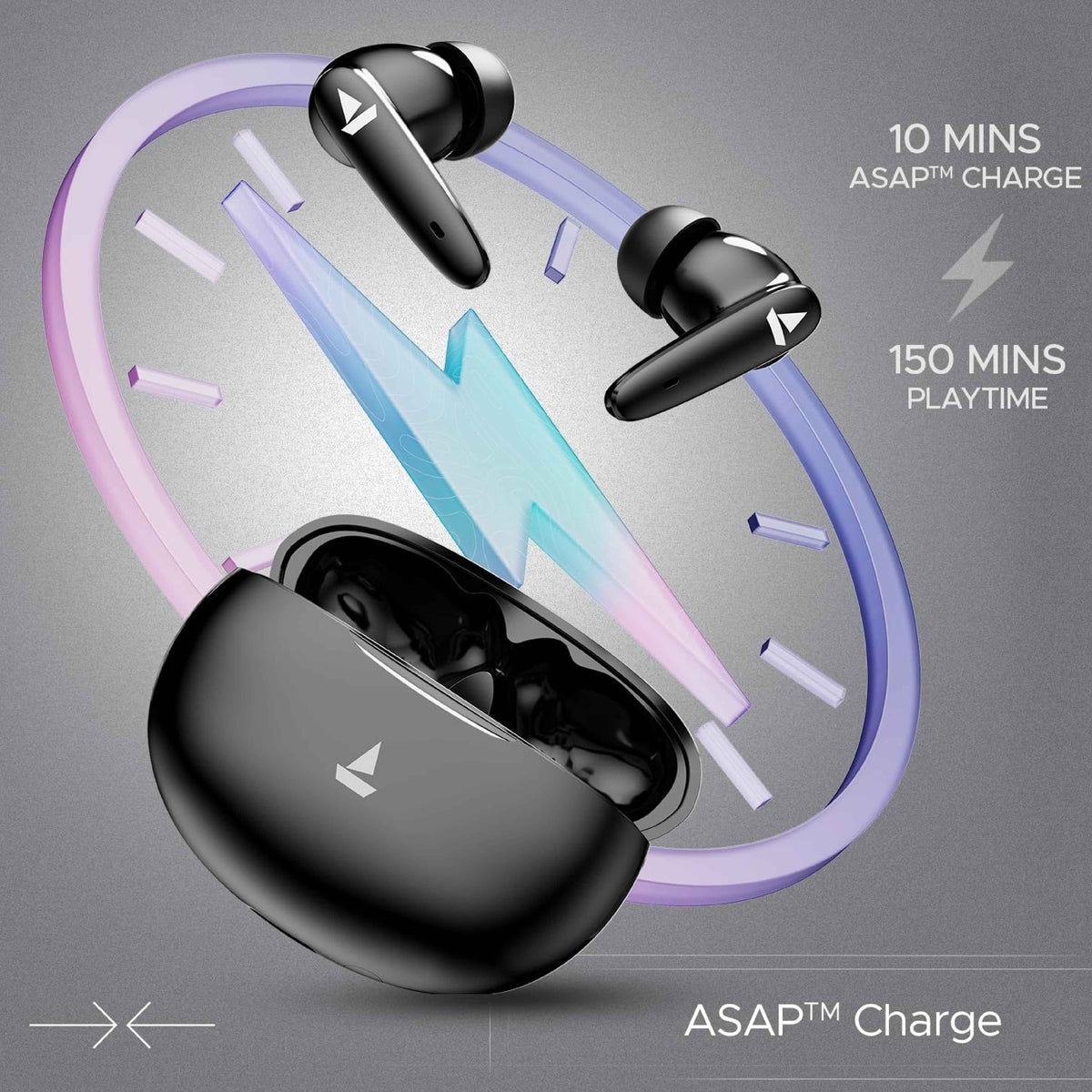 boAt Airdopes 161 Pro Buds Wireless Earbuds with 50 Hours Playback, Dual Pairing, Dual Mics with ENx™ Technology