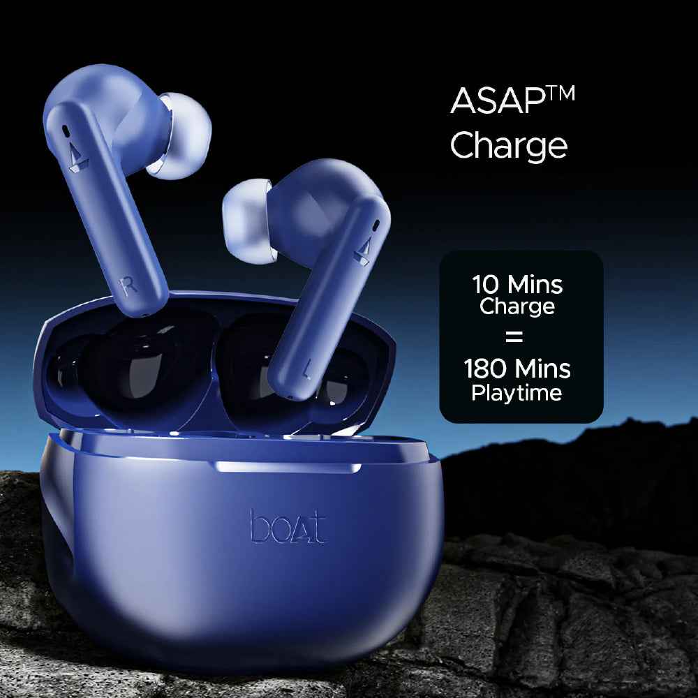 boAt Airdopes 170 Wireless Bluetooth Earbuds with 13mm Drivers, Upto 50 Hours of battery life, BEAST™ Mode, Quad Mics with ENx™ Technology