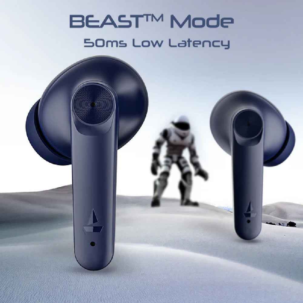 boAt Airdopes 200 Plus Wireless Earbuds with 100 Hours Large Playback, BEAST™ Mode, ENx™ Technology, IPX5 Resistance