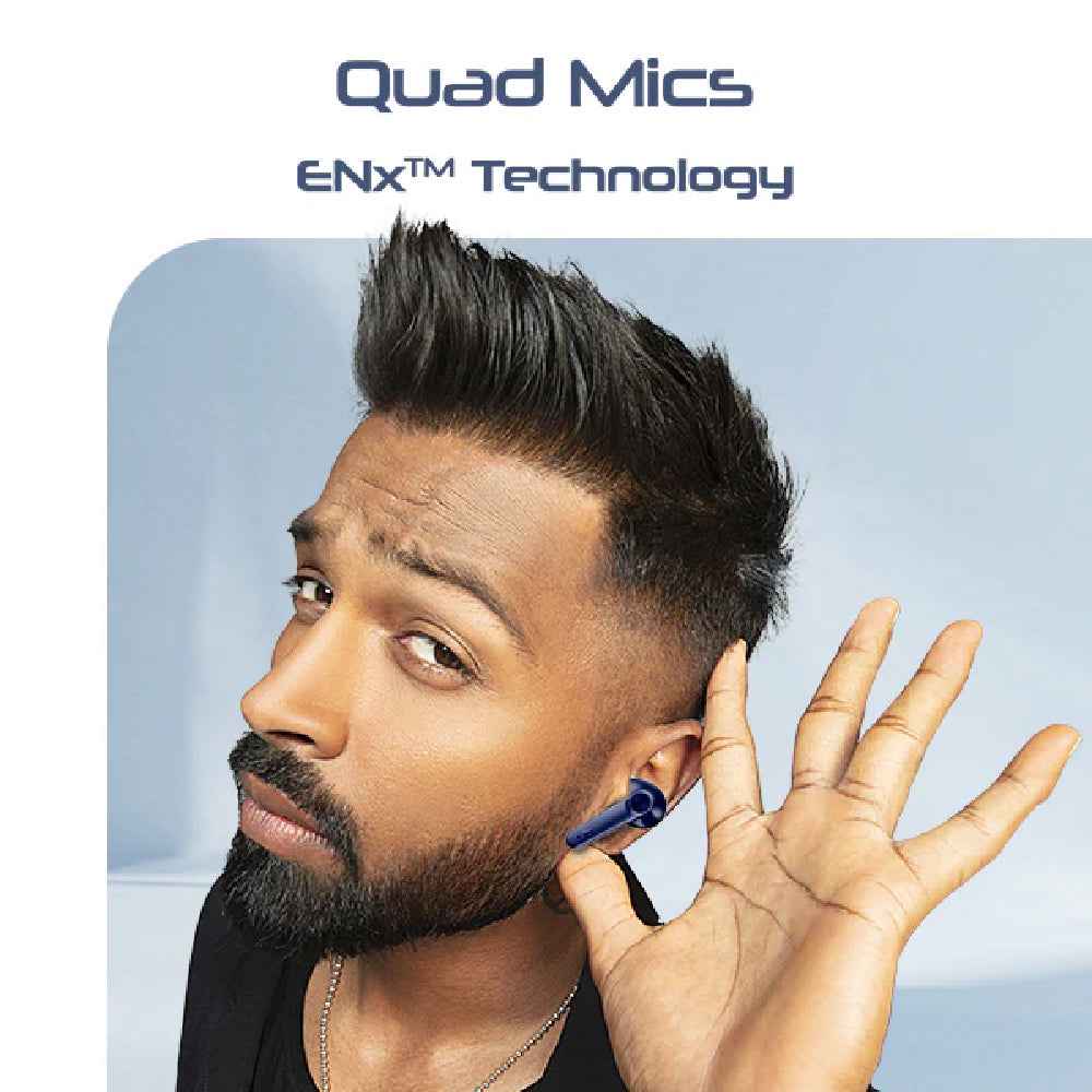 boAt Airdopes 200 Plus Wireless Earbuds with 100 Hours Large Playback, BEAST™ Mode, ENx™ Technology, IPX5 Resistance