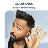boAt Airdopes 200 Plus Wireless Earbuds with 100 Hours Large Playback, BEAST™ Mode, ENx™ Technology, IPX5 Resistance