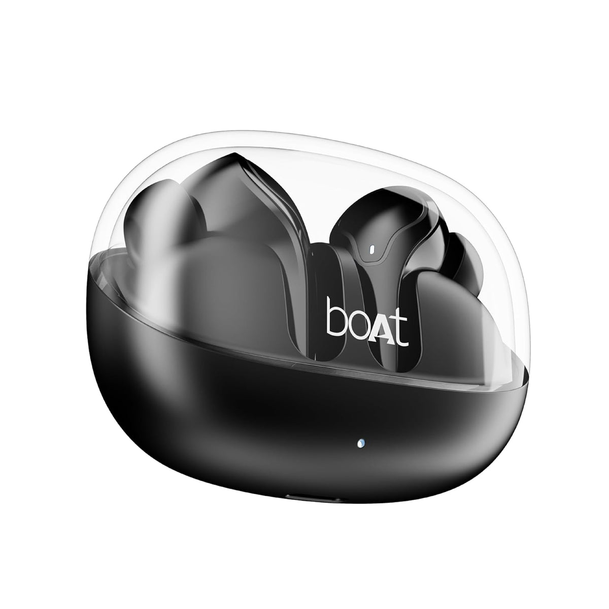 boAt Airdopes 311 Pro, 50HRS Battery, Fast Charge, Dual Mics ENx Tech, Transparent LID, Low Latency, IPX4, IWP Tech, v5.3 Bluetooth Earbuds, TWS Ear Buds Wireless Earphones with mic (Active Black) - CarrotKart | India's first Open Box ecommerce platform