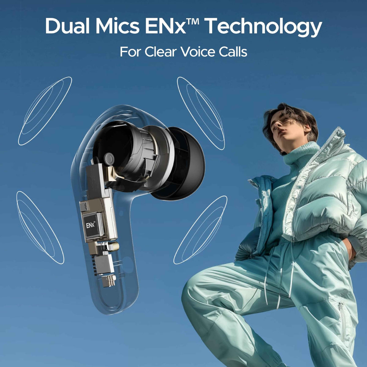 boAt Airdopes 311 Pro, 50HRS Battery, Fast Charge, Dual Mics ENx Tech, Transparent LID, Low Latency, IPX4, IWP Tech, v5.3 Bluetooth Earbuds, TWS Ear Buds Wireless Earphones with mic (Active Black)