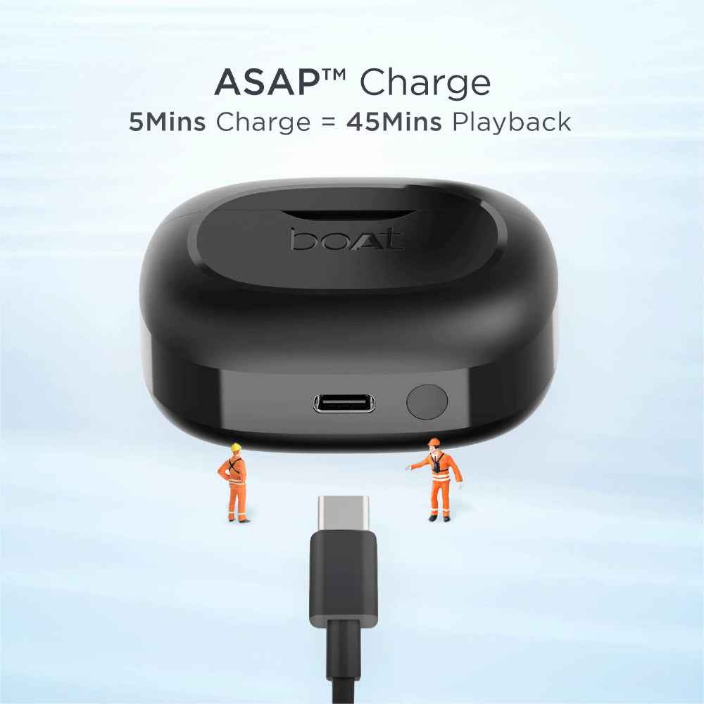 boAt Airdopes 393ANC True Wireless in Ear Earbuds with 32dB Hybrid ANC, Quad Mics with ENx™ Tech, 30 Hours Playback, Beast™ Mode,ASAP™ Charge,Ambient Mode,Bluetooth v5.2 IWP™,IPX5(Rogue Black)