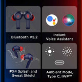 boAt 2025 Launch Rockerz 411, 40Ms Low Latency, 40Hrs Battery, 40Mm Drivers, ENx Tech, Stream Ad Free Music via App Support, Bluetooth Headphones, Wireless Over Ear Headphone with Mic (Active Black)