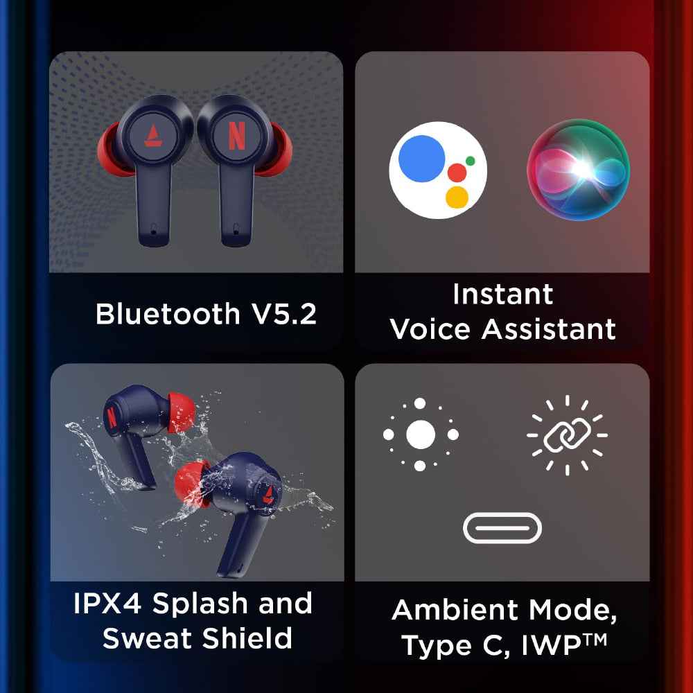 boAt 2025 Launch Rockerz 411, 40Ms Low Latency, 40Hrs Battery, 40Mm Drivers, ENx Tech, Stream Ad Free Music via App Support, Bluetooth Headphones, Wireless Over Ear Headphone with Mic (Active Black)
