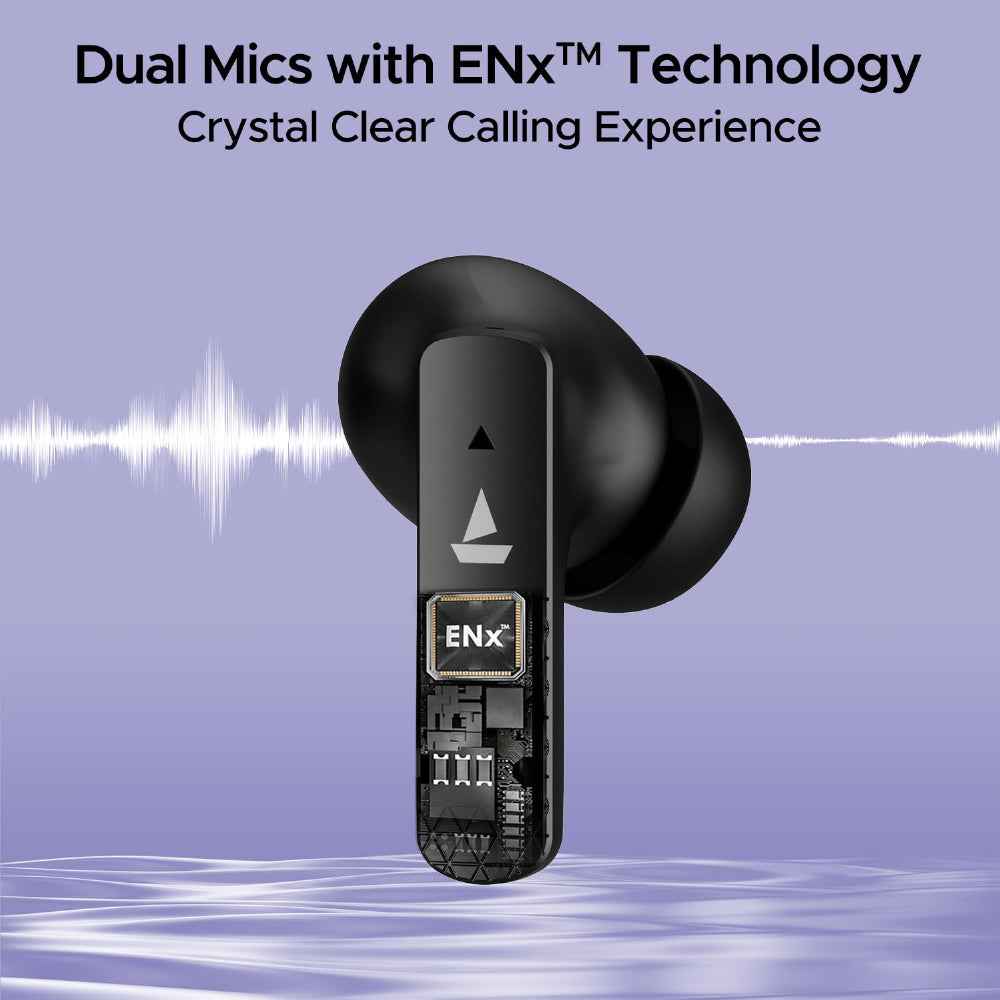 boAt Airdopes 91 Wireless Earbuds with 45 Hours Playback, BEAST™ Mode, ASAP™ Charge, Dual Mics with ENx™ Technology