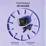 boAt Airdopes 91 Wireless Earbuds with 45 Hours Playback, BEAST™ Mode, ASAP™ Charge, Dual Mics with ENx™ Technology
