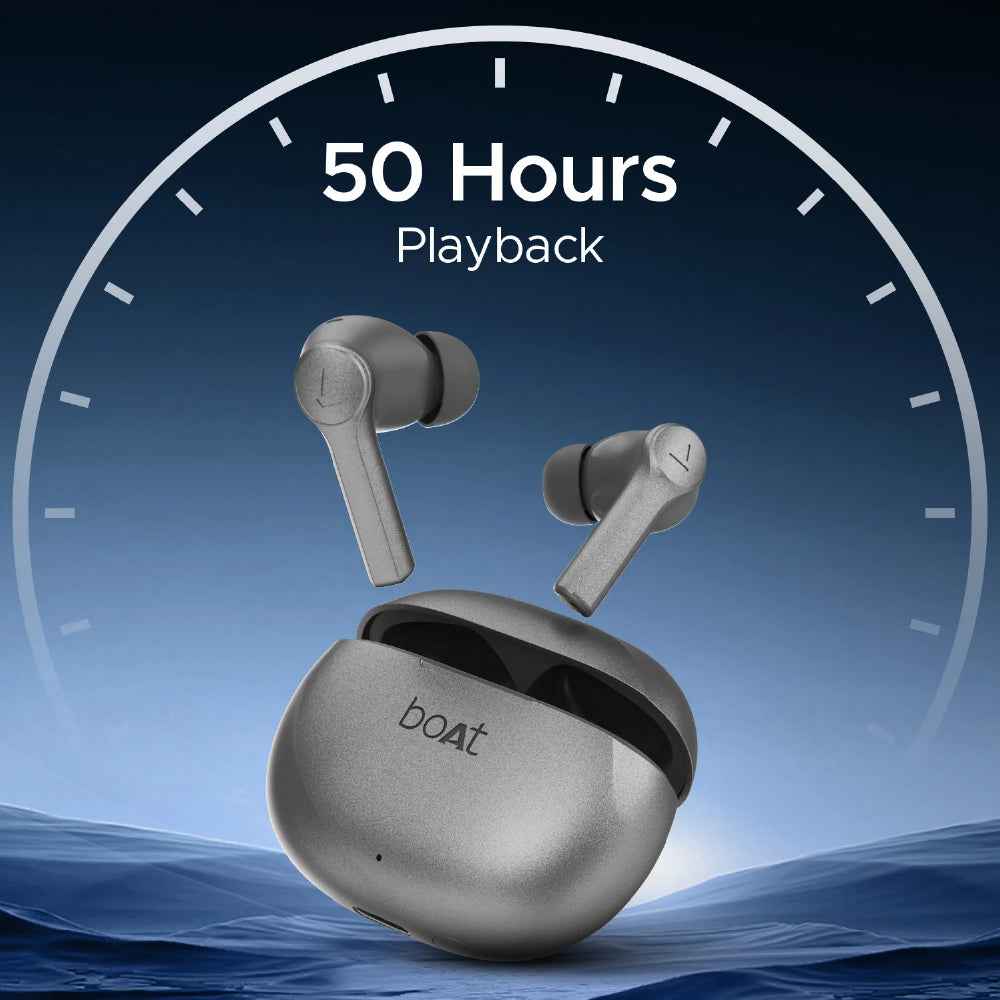boAt Airdopes Supreme Wireless Earbuds with 50 Hours Playback, AI ENx™ with Wind Noise Reduction, Cinematic Spatial Audio