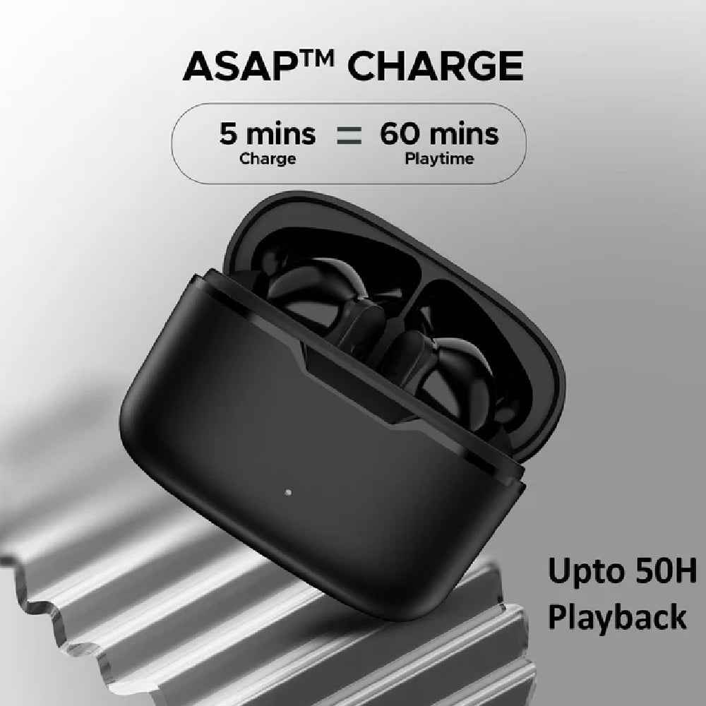 boAt Airdopes Ultra Plus, 50 H Battery, 4Mics ENx, ASAP Charge, Low Latency, Stream Ad Free Music via App Support, Bluetooth Earbuds, TWS Ear Buds Wireless Earphones with mic (Olive Slate)