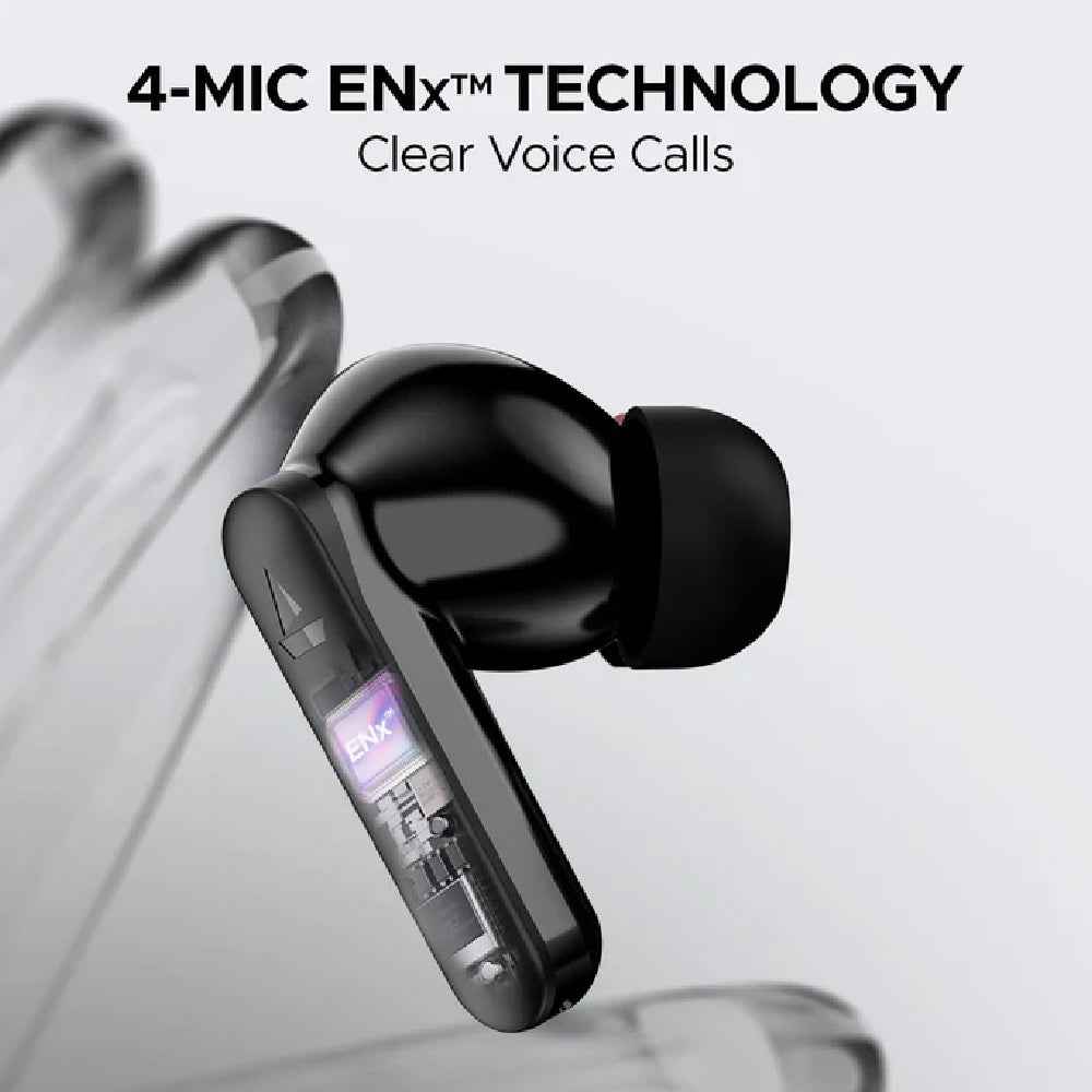 boAt Airdopes Ultra Plus, 50 H Battery, 4Mics ENx, ASAP Charge, Low Latency, Stream Ad Free Music via App Support, Bluetooth Earbuds, TWS Ear Buds Wireless Earphones with mic (Olive Slate)