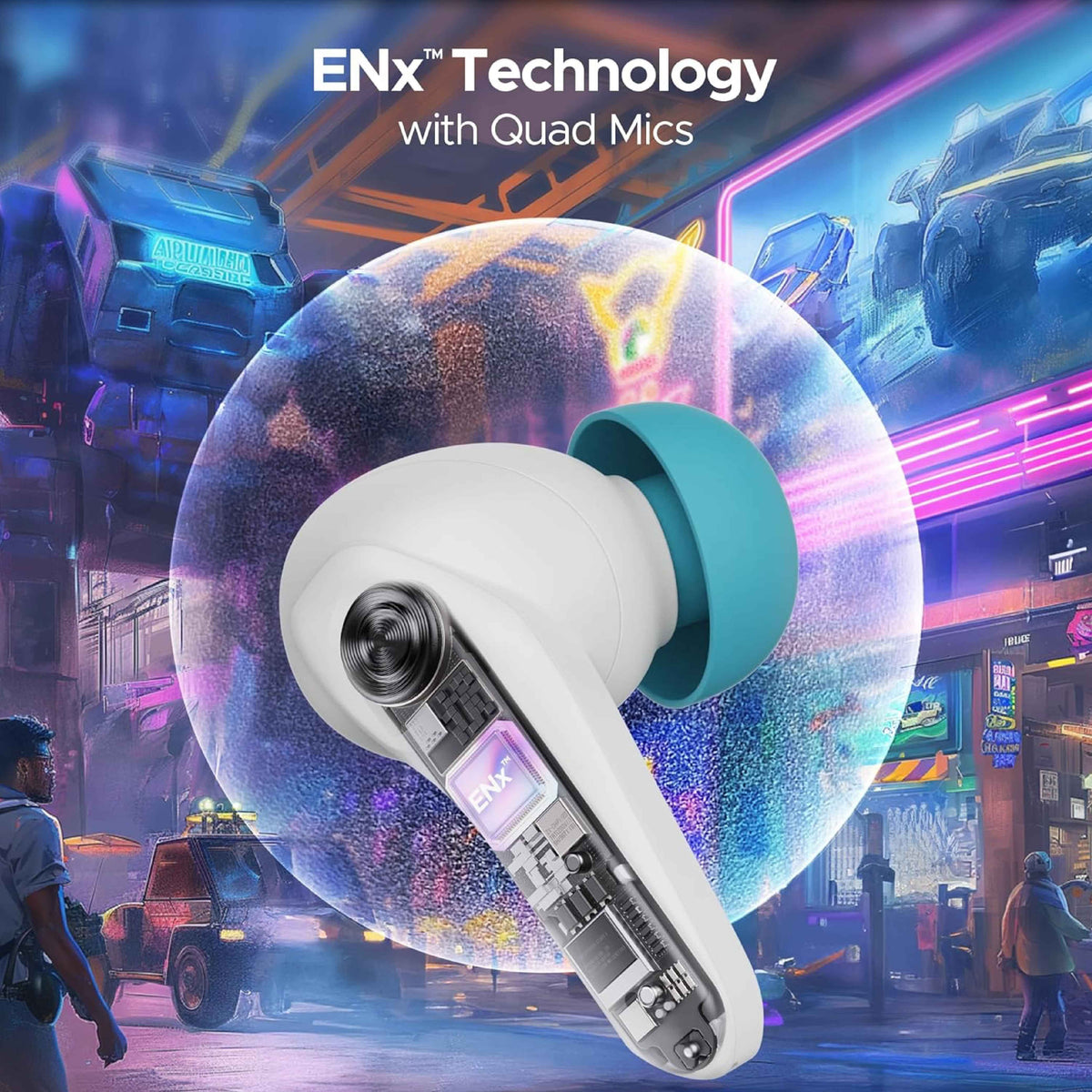 BoAt Immortal 171 Wireless Gaming Earbuds 40ms Low Latency with BEAST™ Mode, 40 Hours Gameplay, IPX5 Water, BT v5.3