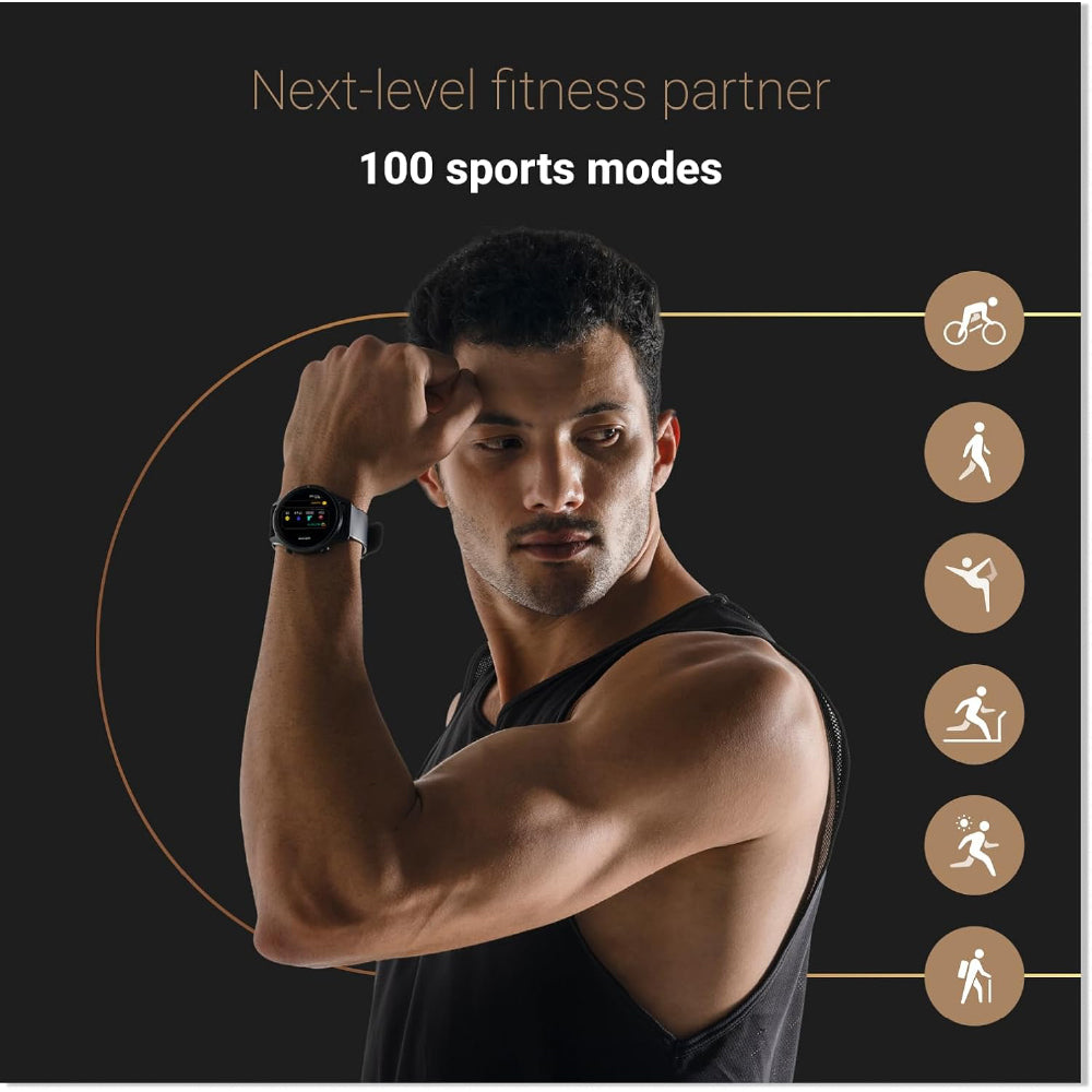 Noise Pulse 4 Max Smart Watch with AI Create (India's 1st Ever with Unlimited Watch Faces), AI Search, 1.96" AMOLED Display, Functional Crown, Premium Metallic Finish, Health Suite (Jet Black) - CarrotKart | India's first Open Box ecommerce platform