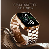 Noise Quad Call 1.81" Display, Bluetooth Calling Smart Watch, AI Voice Assistance, 160+Hrs Battery Life, Metallic Build, in-Built Games, 100 Sports Modes, 100+ Watch Faces (Elite Rosegold) - CarrotKart | India's first Open Box ecommerce platform