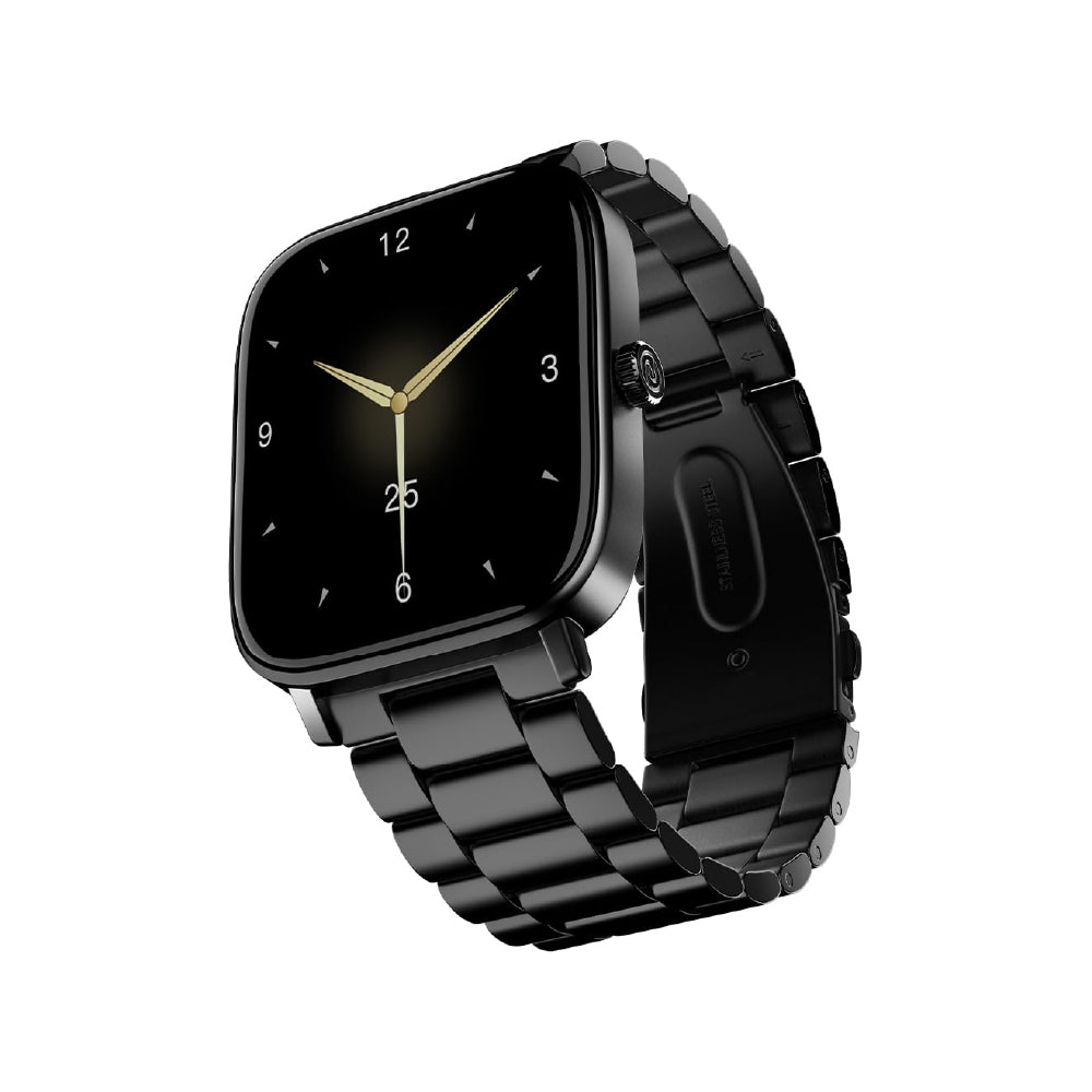 Noise Quad Call 1.81" Display, Bluetooth Calling Smart Watch, AI Voice Assistance, 160+Hrs Battery Life, Metallic Build, in-Built Games, 100 Sports Modes, 100+ Watch Faces, 5 Watts (Elite Black) - CarrotKart | India's first Open Box ecommerce platform