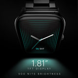 Noise Quad Call 1.81" Display, Bluetooth Calling Smart Watch, AI Voice Assistance, 160+Hrs Battery Life, Metallic Build, in-Built Games, 100 Sports Modes, 100+ Watch Faces, 5 Watts (Elite Black) - CarrotKart | India's first Open Box ecommerce platform