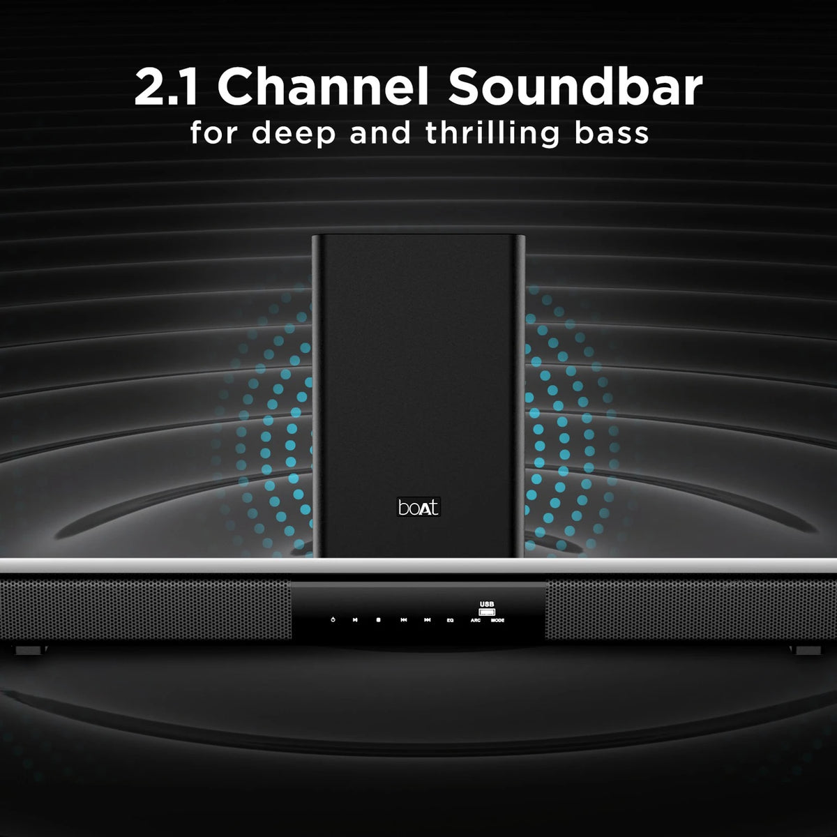 boAt Aavante Bar 1750 120W Soundbar 2.1 Channel Wireless Sub - CarrotKart | India's first Open Box ecommerce platform