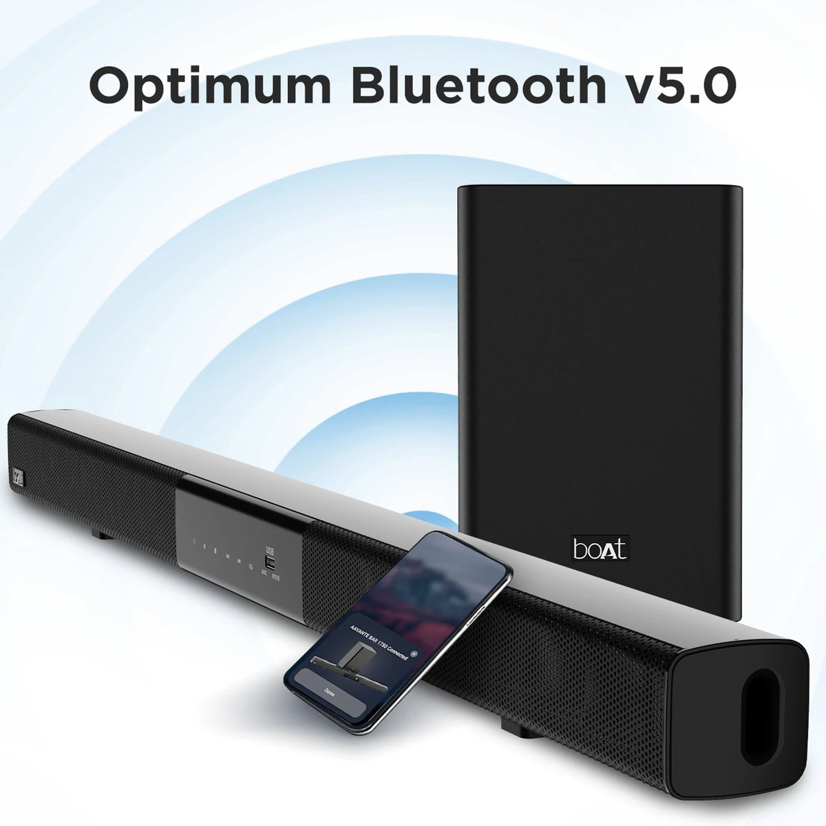 boAt Aavante Bar 1750 120W Soundbar 2.1 Channel Wireless Sub - CarrotKart | India's first Open Box ecommerce platform