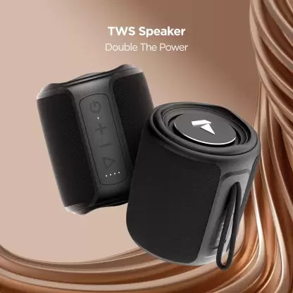 Boat Stone 350 Bluetooth Speaker with 10W RMS Stereo Sound, IPX7 Water Resistance, TWS Feature, Up to 12H Total Playtime, Multi-Compatibility Modes - CarrotKart | India's first Open Box ecommerce platform