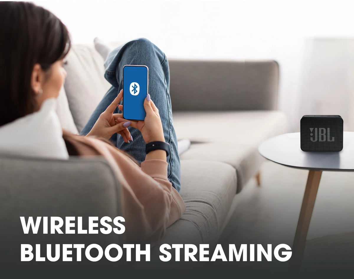 JBL Go Essential with Rich Bass, 5 Hrs Playtime, IPX7 Waterproof, Ultra Portable 3.1 W Bluetooth Speaker - CarrotKart | India's first Open Box ecommerce platform