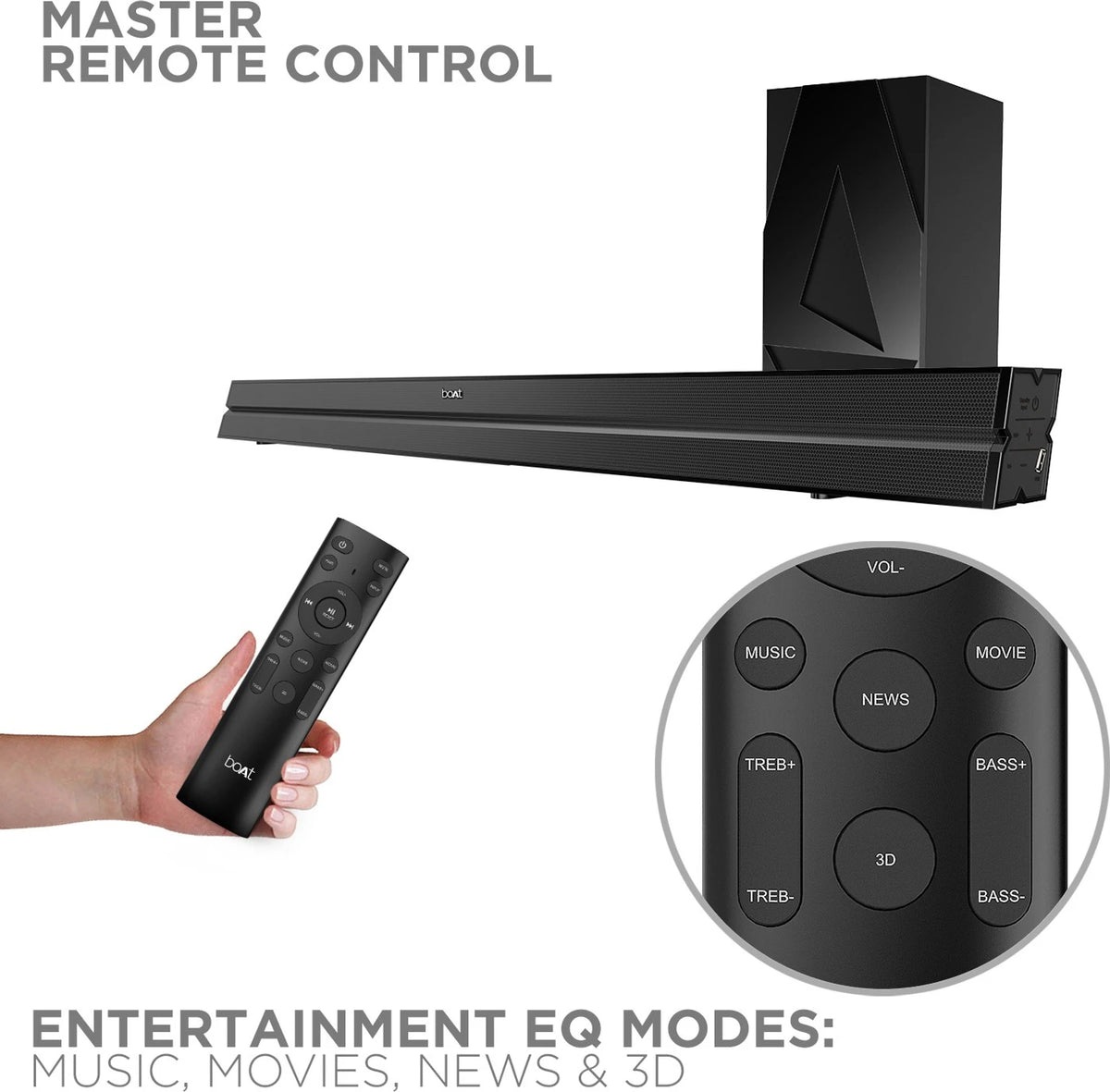 boAt Aavante Bar 2050 160W Soundbar 2.1 Channel - CarrotKart | India's first Open Box ecommerce platform
