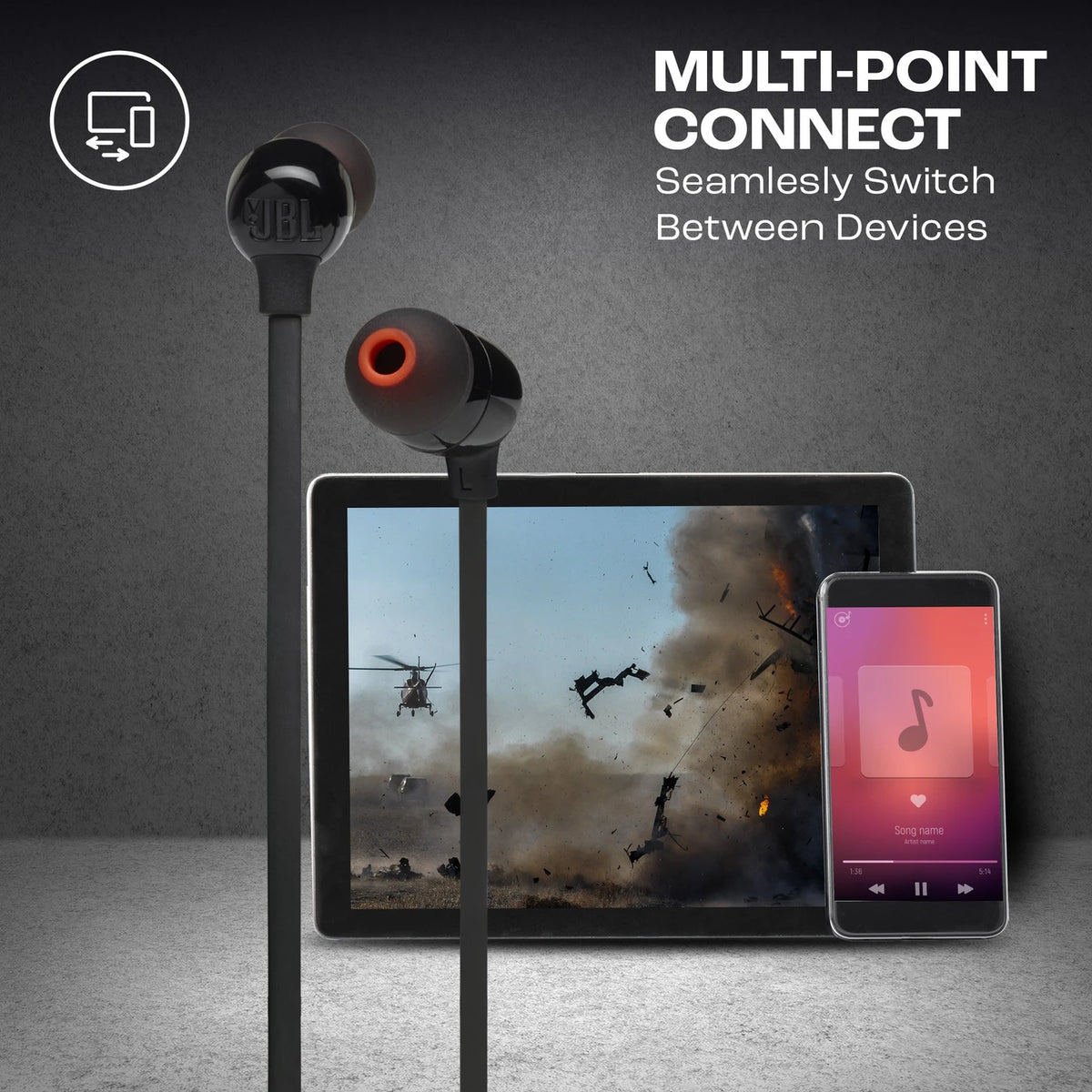 JBL Tune 175BT Flex Neckband with 14-Hour Playtime, Quick Charge, Multipoint Connect Bluetooth Headset (Black, In the Ear) - CarrotKart | India's first Open Box ecommerce platform