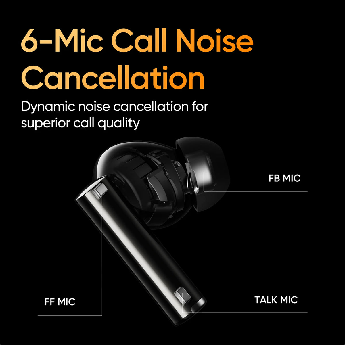 realme Buds Air 5 Pro with 50dB ANC, 360 Spatial Audio and upto 40 hours Playback Bluetooth Headset (Astral Black, True Wireless) - CarrotKart | India's first Open Box ecommerce platform
