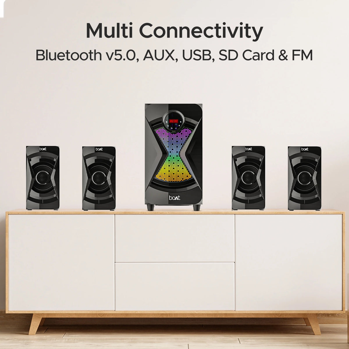 boAt Blitz 1500 Pro 80W Multimedia Speaker 4.1 Channel RGB - CarrotKart | India's first Open Box ecommerce platform