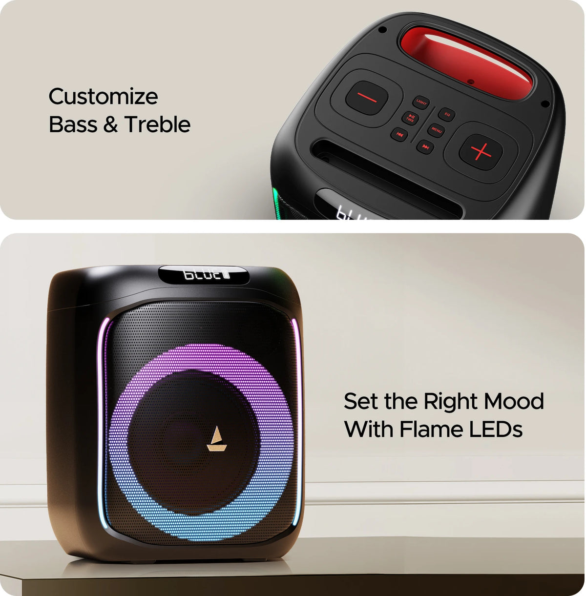 boAt PartyPal 185 180W Party Speaker with Mic and RGB - CarrotKart | India's first Open Box ecommerce platform