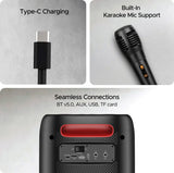 boAt PartyPal 185 180W Party Speaker with Mic and RGB - CarrotKart | India's first Open Box ecommerce platform