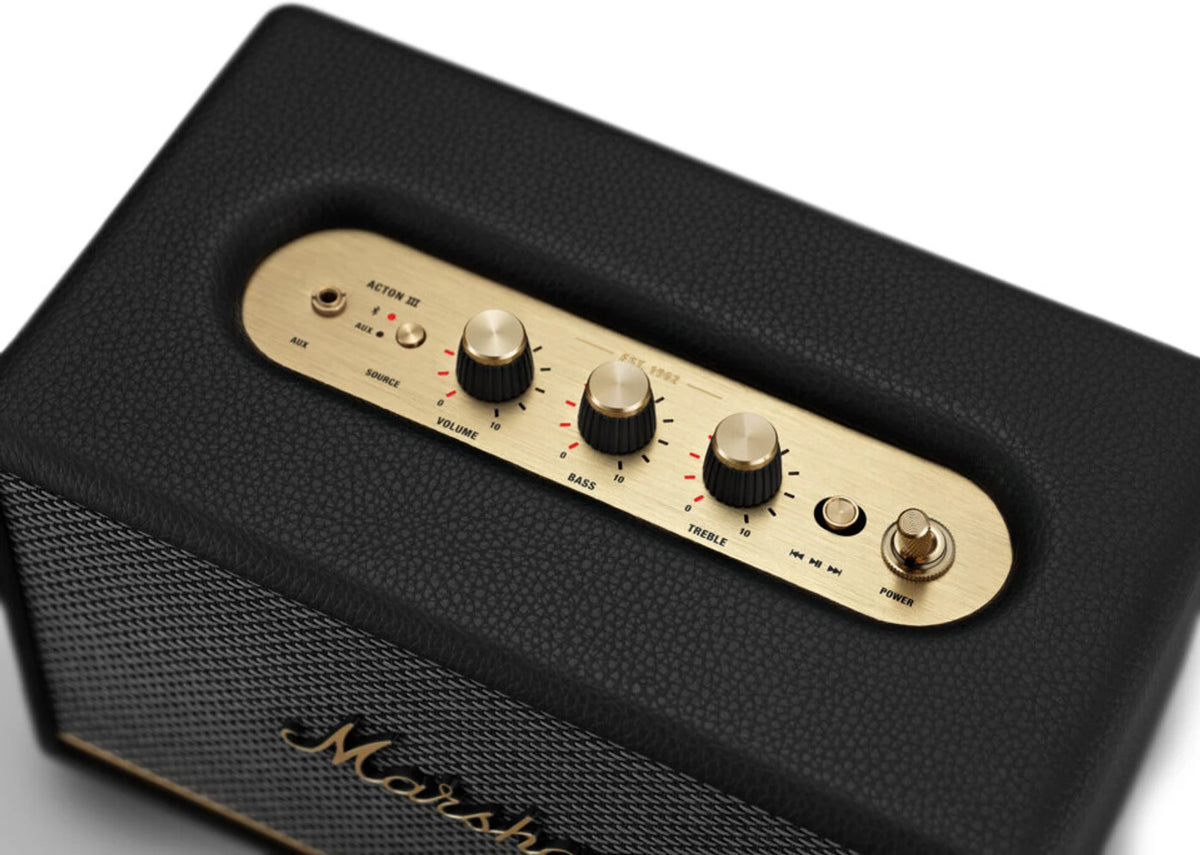 Marshall Acton III Wired Connectivity Home & RCA or 3.5mm input 60 W Bluetooth Home Audio Speaker (Cream, Stereo Channel) - CarrotKart | India's first Open Box ecommerce platform
