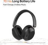 realme TechLife Studio H1 with 43dB ANC, Hi-Res Audio, 40mm Driver and 70hrs Playback Bluetooth Headset (Black, On the Ear) - CarrotKart | India's first Open Box ecommerce platform