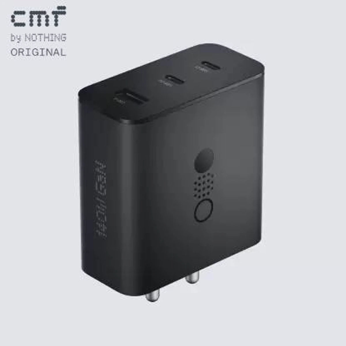 CMF by Nothing 140 W Power GaN 5 A 3 Port Mobile Charger with Detachable Cable (Dark Grey, Cable Included) - CarrotKart | India's first Open Box ecommerce platform