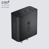 CMF by Nothing 140 W Power GaN 5 A 3 Port Mobile Charger with Detachable Cable (Dark Grey, Cable Included) - CarrotKart | India's first Open Box ecommerce platform