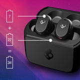 Skullcandy Mod TWS Dual-device pairing,Stay-Aware Mode,34Hr Playtime,Customize with App Bluetooth Headset (Light Gray Blue, In the Ear, True Wireless) - CarrotKart | India's first Open Box ecommerce platform