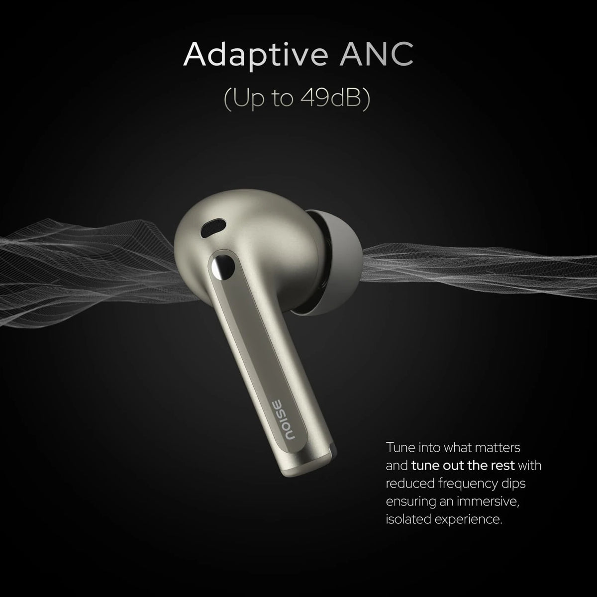 Noise Master Buds, Sound by BOSE, 49dB ANC, 6 Mic ENC, 44 Hr Battery, Spatial Audio Bluetooth Headset (Onyx, True Wireless) - CarrotKart | India's first Open Box ecommerce platform