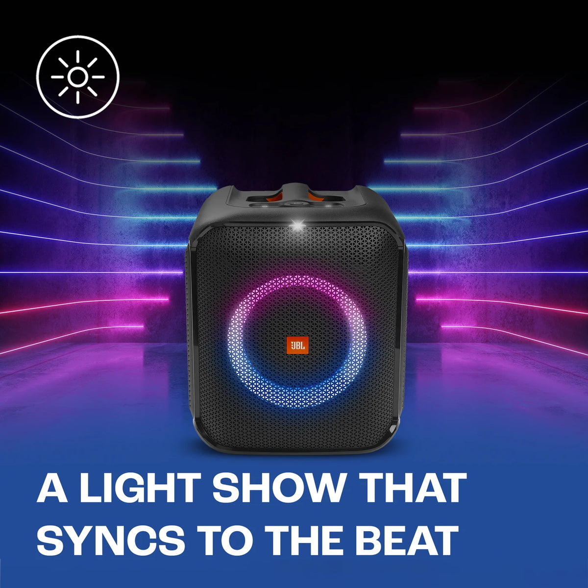 JBL Partybox Encore Essential, Dynamic Light Show ,6Hrs Playtime,Built-in Powerbank 100 W Bluetooth Home Audio Speaker (Black, Stereo Channel) - CarrotKart | India's first Open Box ecommerce platform