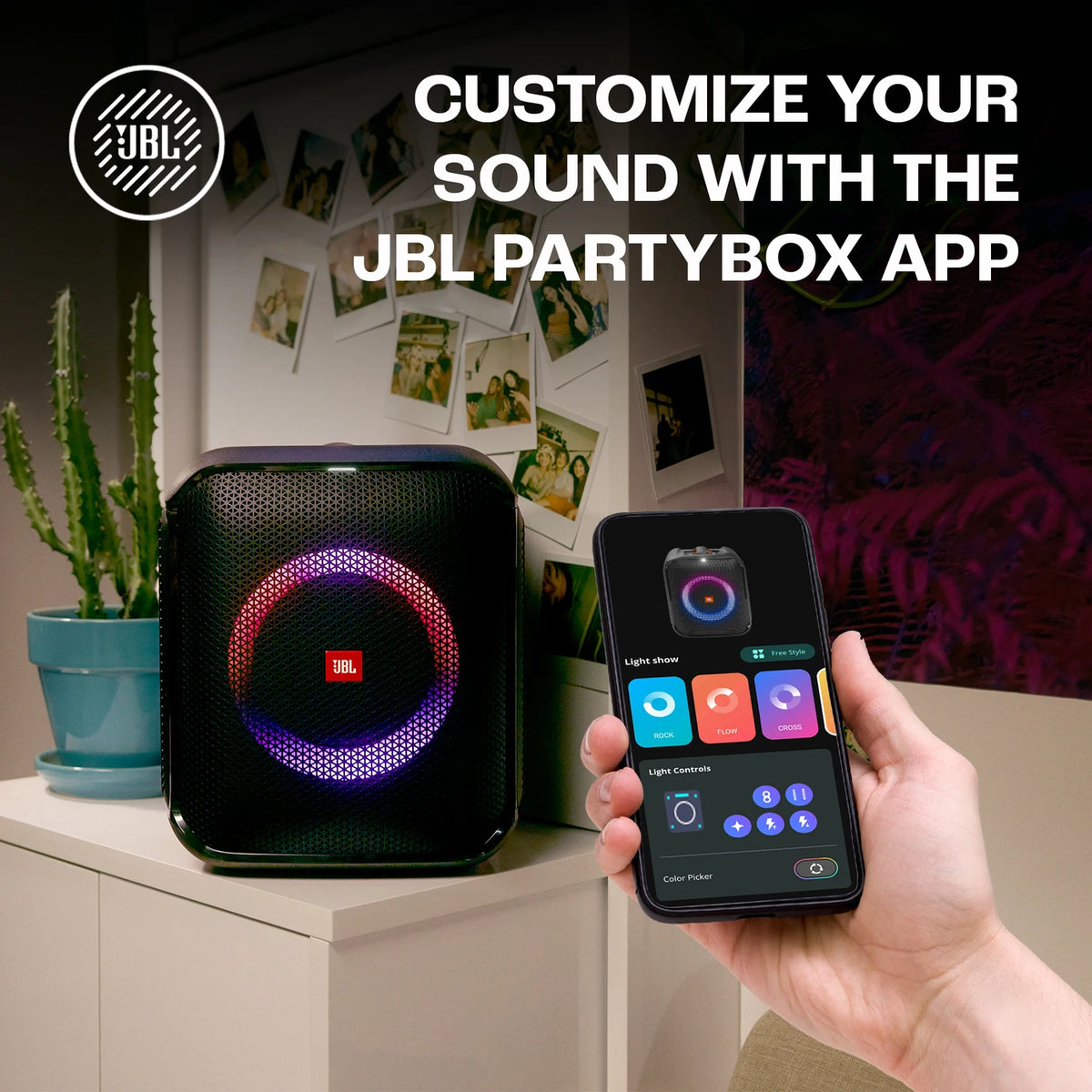 JBL Partybox Encore Essential, Dynamic Light Show ,6Hrs Playtime,Built-in Powerbank 100 W Bluetooth Home Audio Speaker (Black, Stereo Channel) - CarrotKart | India's first Open Box ecommerce platform
