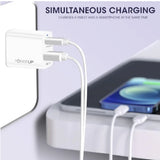 POWERUP 20W Type A & Type C 2-Port Fast Charger (Adapter Only, Multiple Safety Protection, White) - CarrotKart | India's first Open Box ecommerce platform
