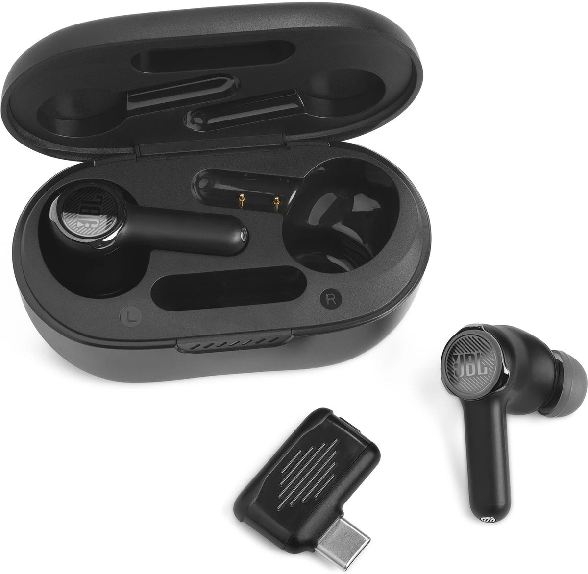 JBL Quantum TWS NC in Ear Gaming Buds with Mic,Low Latency,2.4GHz Wireless Dongle Bluetooth Headset (Black, In the Ear) - CarrotKart | India's first Open Box ecommerce platform
