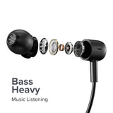 Redmi SonicBass Wireless In Ear Earphones with Mic Noise Cancellation, IPX4 Splash & Sweat Proof, Multi-Point Dual Pairing, Light-Weight Neckband, Bluetooth 5.0 & Up to 12 hrs of Playback Time (Black) - CarrotKart | India's first Open Box ecommerce platform